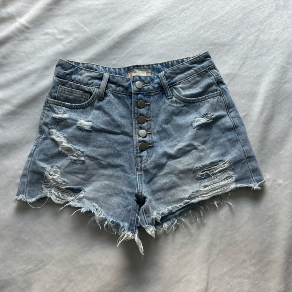 Altar’d State Distressed Denim Shorts